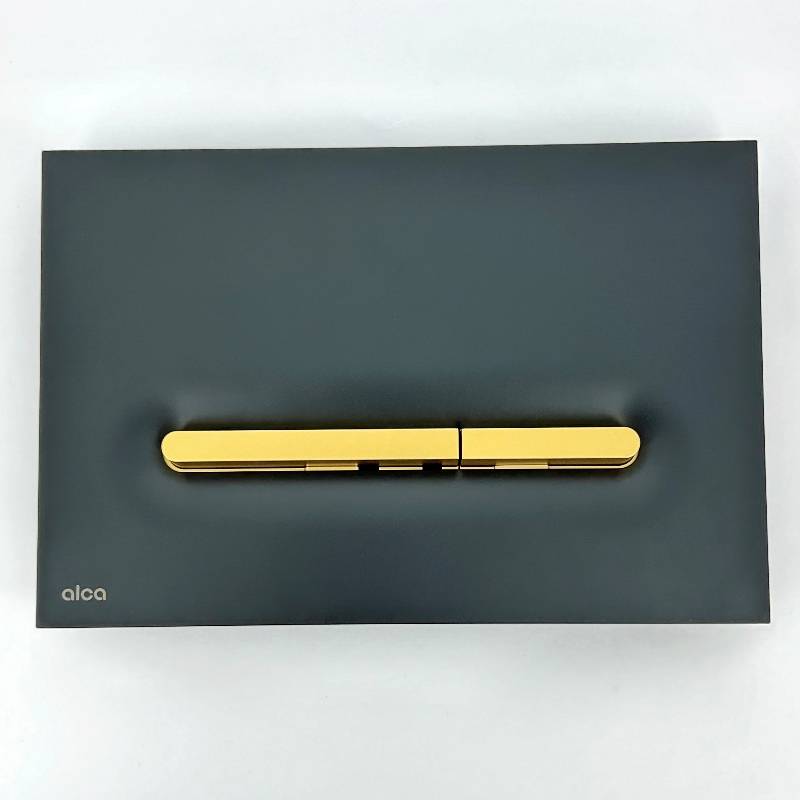Кнопка смыва Alcaplast Linka черный матовый/золото матовый M1878-7