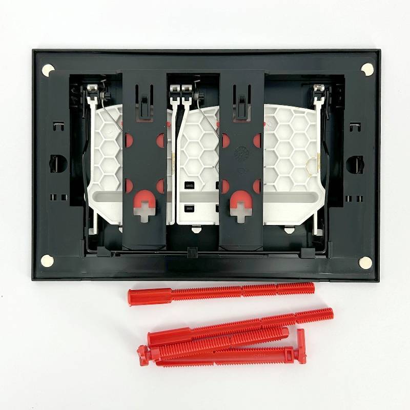 Кнопка смыва Alcaplast Linka черный матовый/золото матовый M1878-7