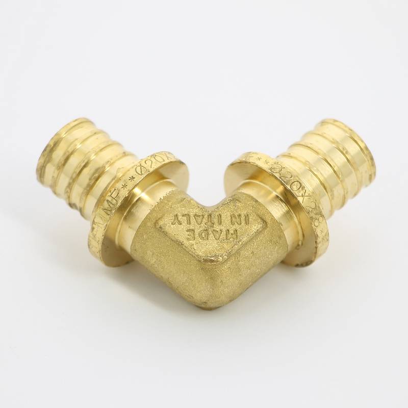 Угол аксиальный Uni-Fitt 20 мм латунь 743G7700