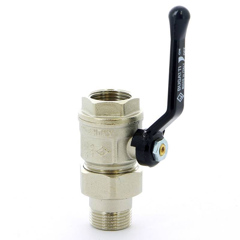 Кран шаровой Bugatti New Jersey 3/4 НВ с разъемным соединением рычаг 09200004