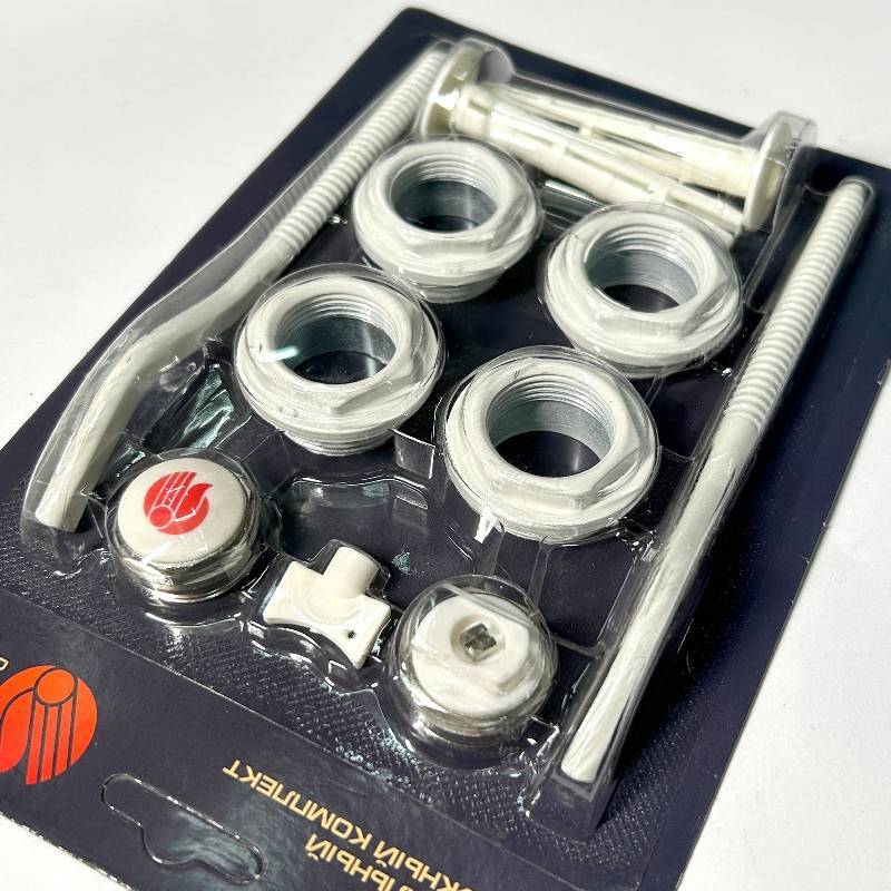 Комплект для подключения радиаторов Zehnder HRZ 3/4 (2 кронштейна) RAL 9010 MK NRZ 3/4