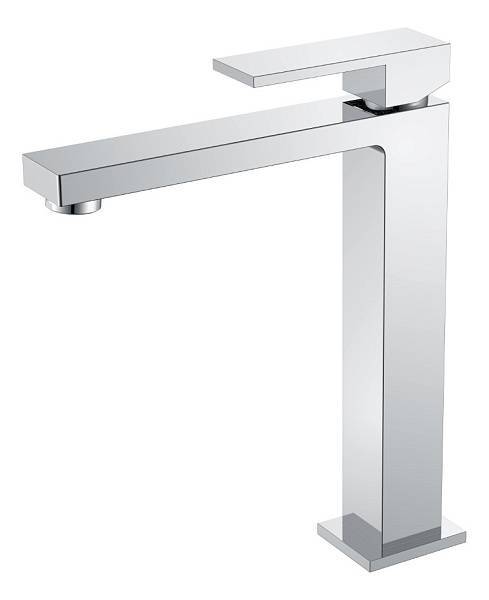 Смеситель для раковины высокий Boheme Qubic хром 472-CR