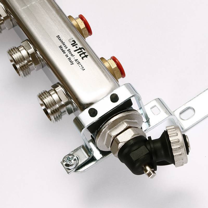 Коллекторная группа Uni-Fitt 451I 1x3/4 13 выходов из нержавеющей стали 451I4313.R