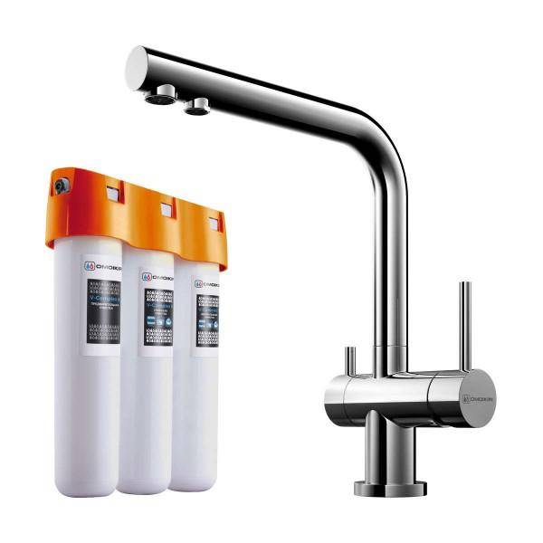 Смеситель для кухни Omoikiri Nagano-C с фильтром Pure Drop Lite хром 4146.8028