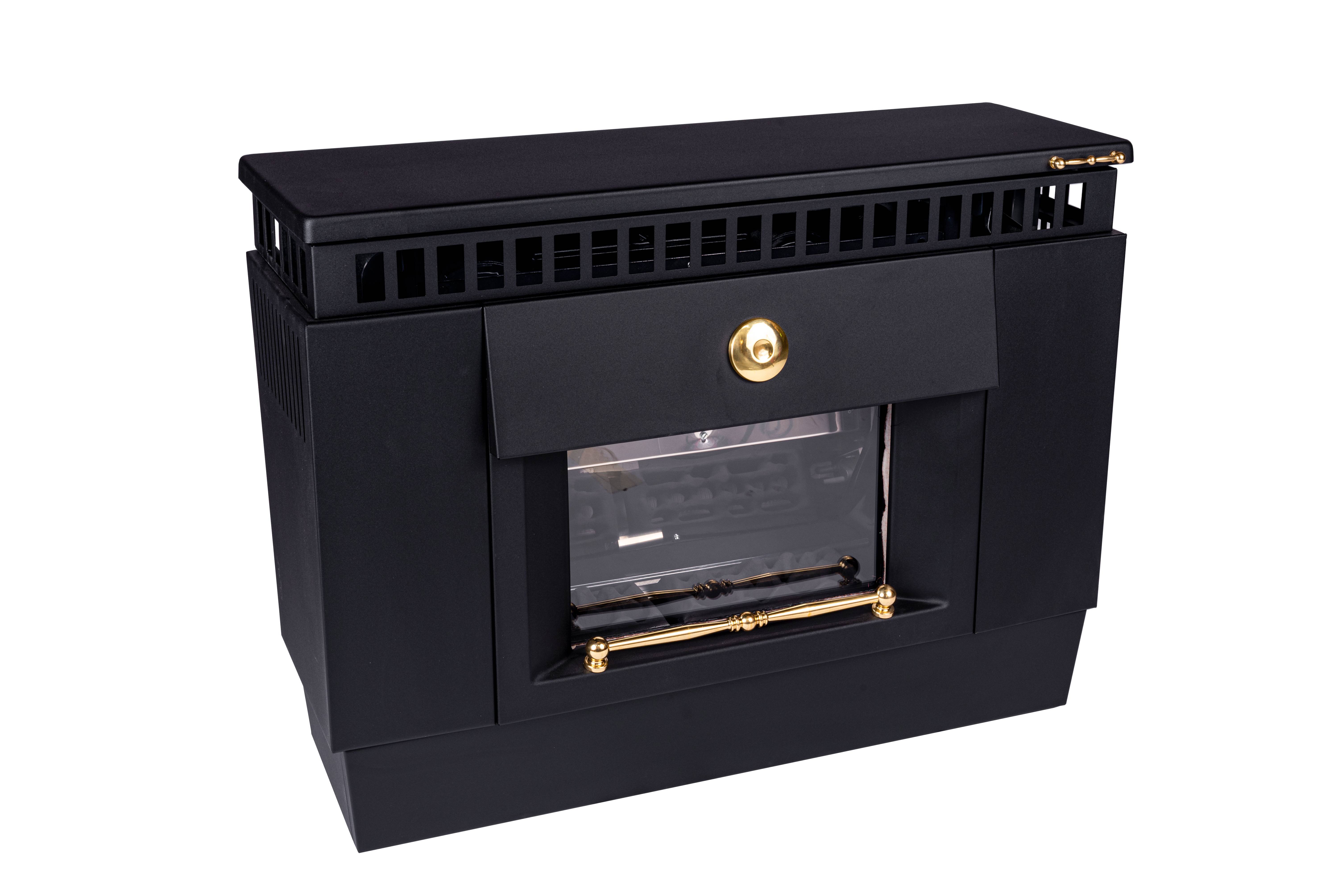 Газовый конвектор FEG Zeusz F8.50 F Black стальной каминного типа F8.50 F Black