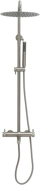 Душевая стойка Allen Brau Priority с изливом 27.7x50.9x123.2 см никель браш 5.31A10-BN