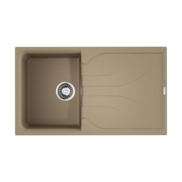 Кухонная мойка Omoikiri Yasugata 86-CH Tetogranit 86x50 см шампань 4993873