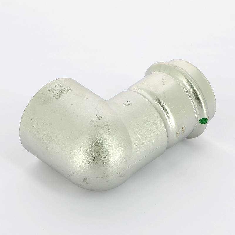 Угольник переходной Viega Sanpress Inox 90° 42х1 1/2 пресс-В компактный нержавеющая сталь 437060