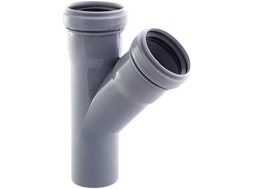 Тройник канализационный РТП BETA ELITE 50/50 мм 45° 1160155