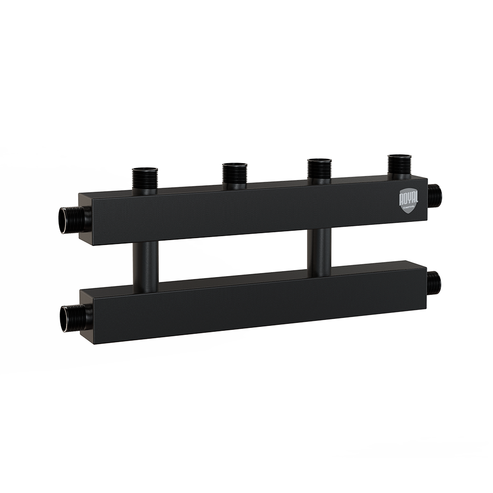 Коллектор распределительный Royal Thermo на 2 (3) контура Ду 25 с кронштейнами 1165767