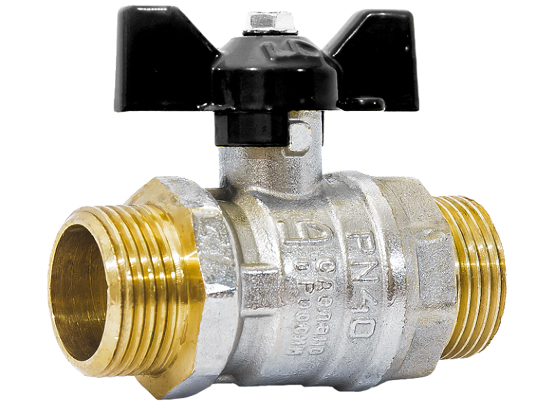 Кран шаровой латунный LD Pride 47.15.Н-Н.Б Ду 15 Ру 40 нр-нр бабочка 47.15.Н-Н.Б