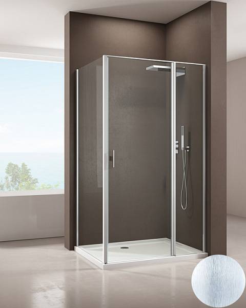 Душевой уголок Allen Brau Priority 90x100 см серебро браш 3.31002.BA/3.31020.BA