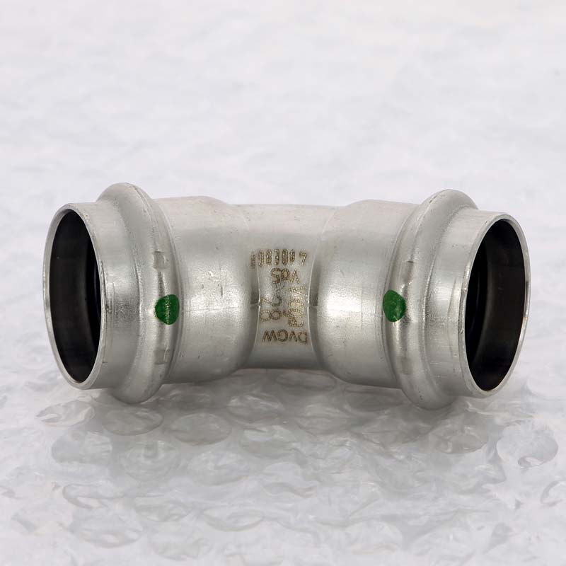 Угольник пресс 45° Viega Sanpress Inox 28 мм нержавеющая сталь 435806