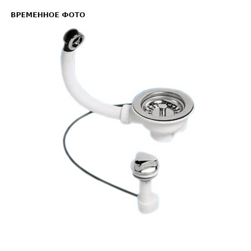 Слив-перелив для мойки McAlpine автомат 1 1/2 x 113 мм хром OF2PUS113S