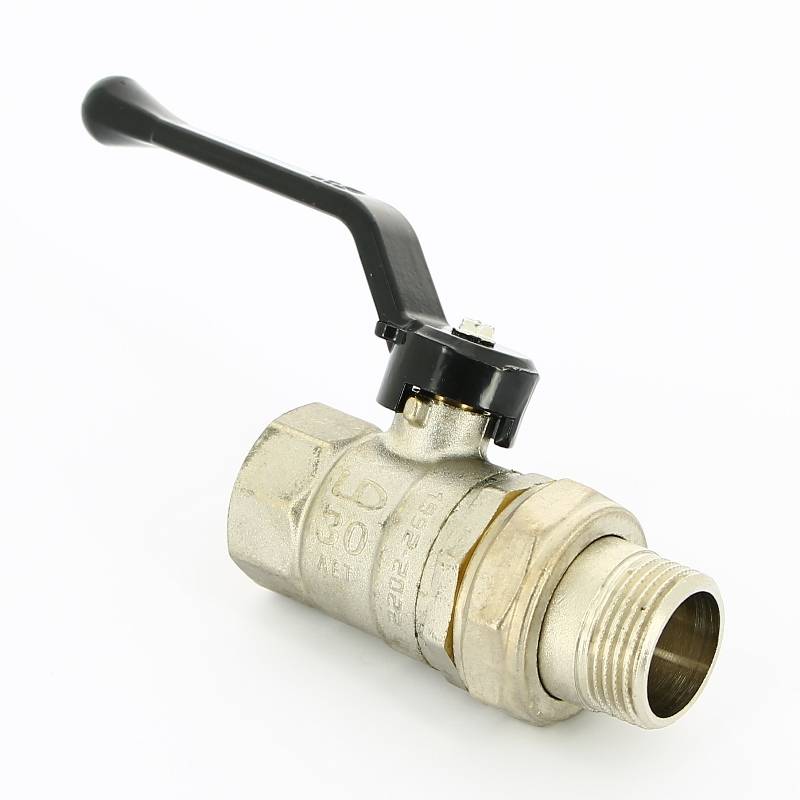 Кран шаровой LD Pride НВ 1 полнопроходной с разъемным соединением ручка 47.307.25