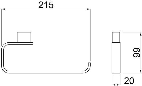 Полотенцедержатель Allen Brau Infinity черный 6.21010-31