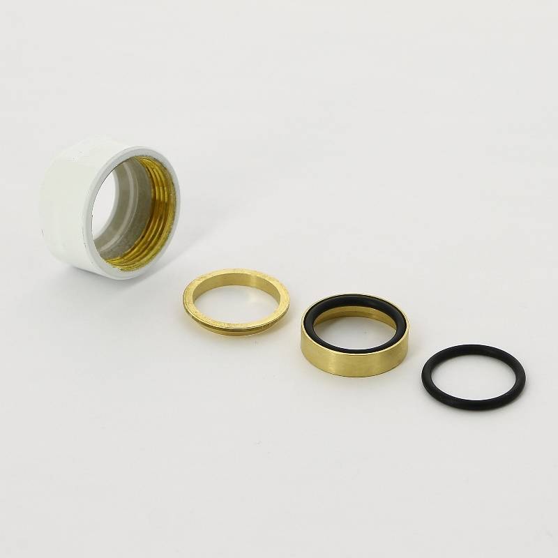 Соединитель для медной трубы Carlo Poletti 18 мм белый A58411E