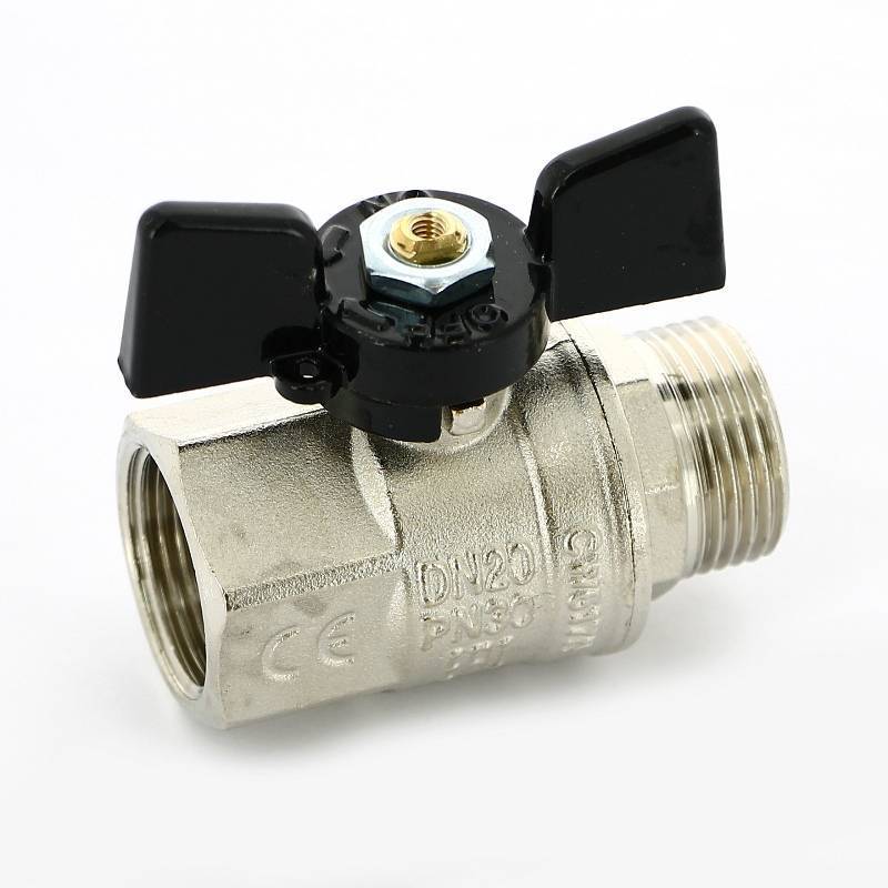 Кран шаровой Bugatti New Jersey 3/4 НР-ВР бабочка 09170005