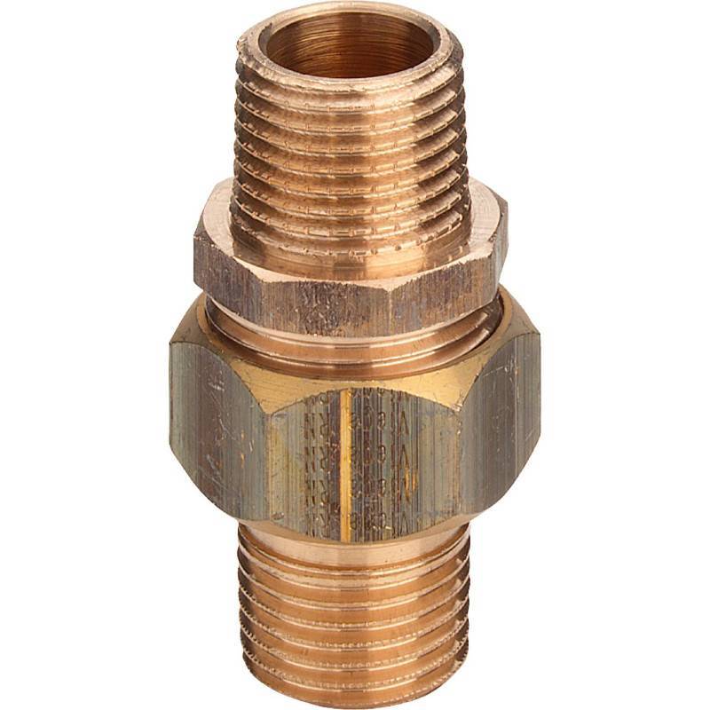 Разъемное соединение Viega 3341 бронза НН 3/4 дюйма с плоским уплотнением 446895