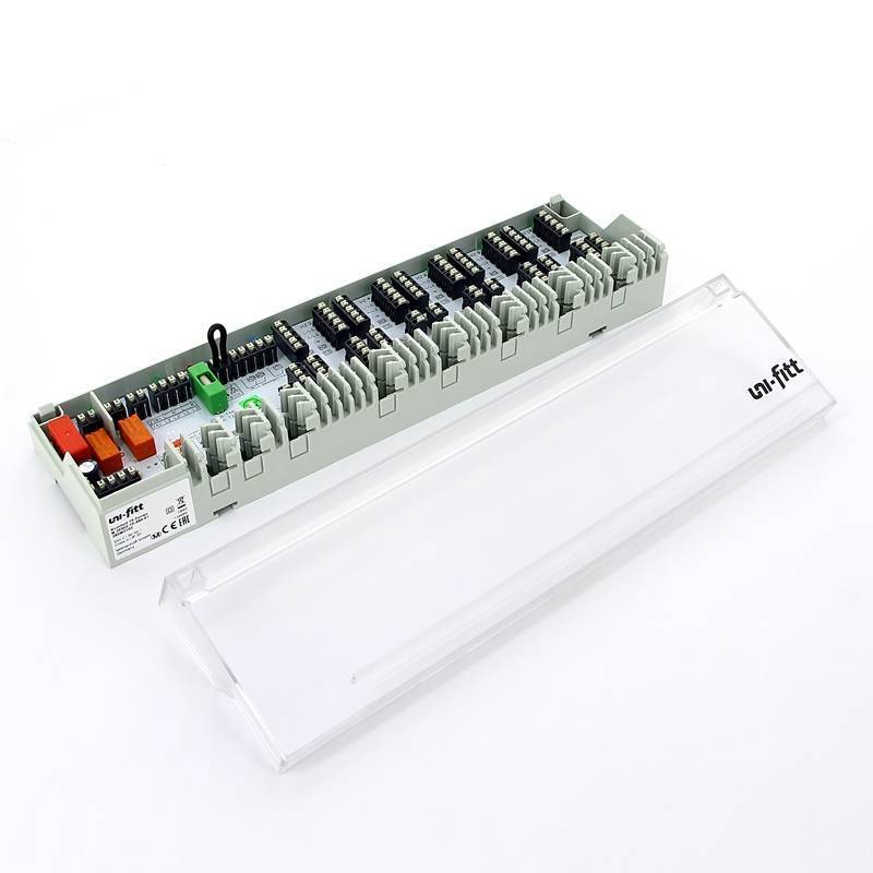 Модуль управляющий базовый Uni-Fitt 10 зон НО/НЗ проводной 380M2102