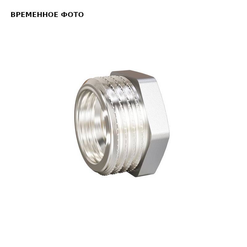 Футорка LD Pride 1 x 1/2 латунная никелированная LD.67.507.25х15