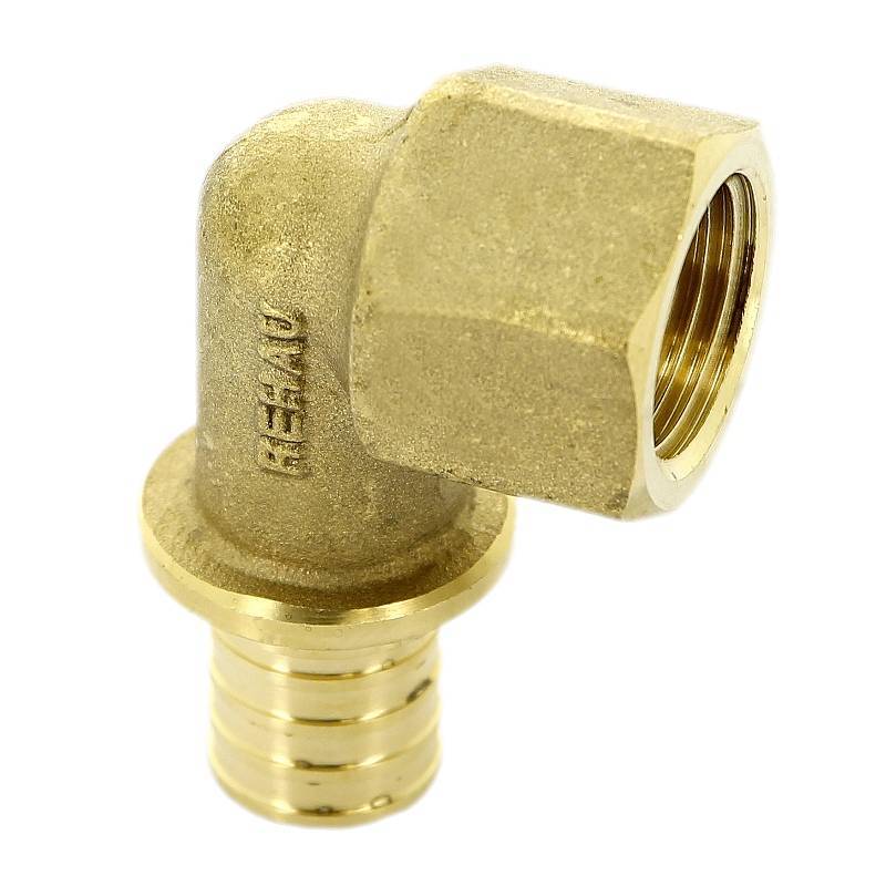 Угольник-переходник REHAU RAUTITAN MX 16х1/2 ВР латунь 137295