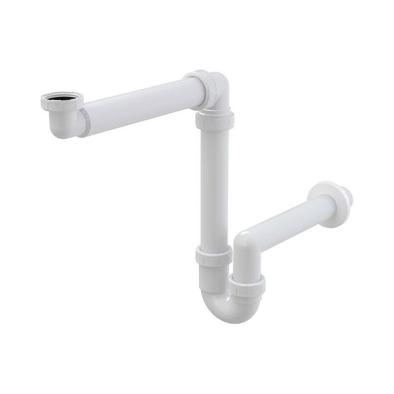 Сифон для умывальника Alcaplast A434 трубный экономящий пространство 1 1/4 х 40 мм A434