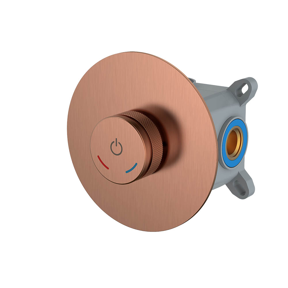 Смеситель для душа Boheme Tech встраиваемый нажимной на 1 потребитель copper brushed 154-4-CB