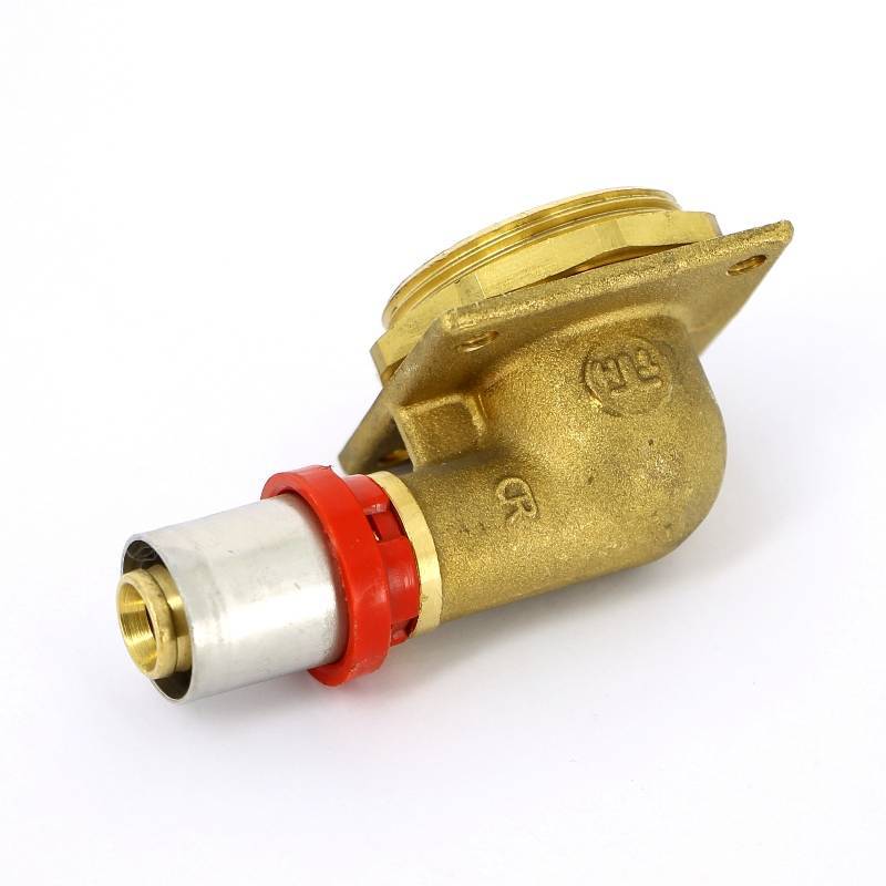 Водорозетка пресс-В с контргайкой 3/4 для стиральных машин Tiemme 16x1/2 1650175