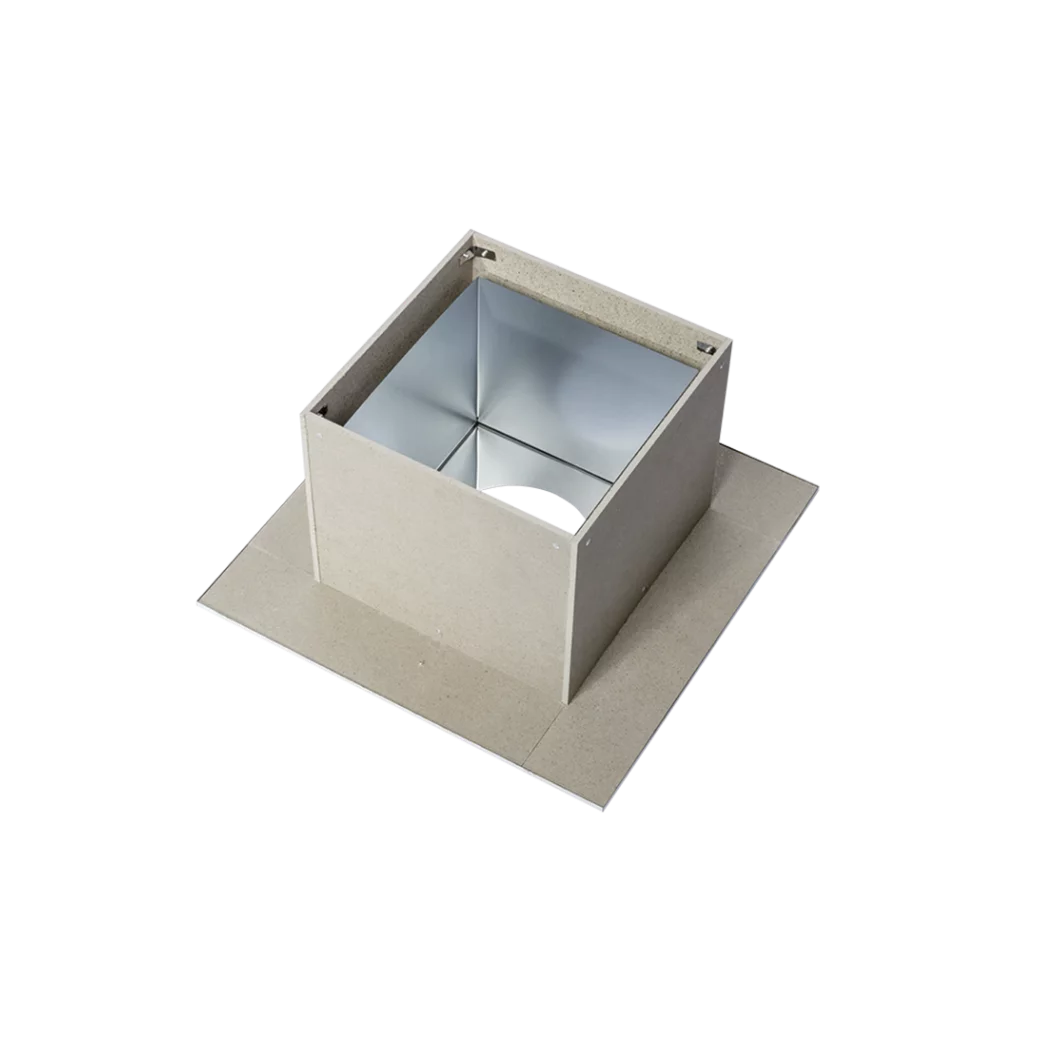 Потолочно-проходной узел Везувий Н 430/0.5 мм минерит эмаль черная d210 мм УТ000010447