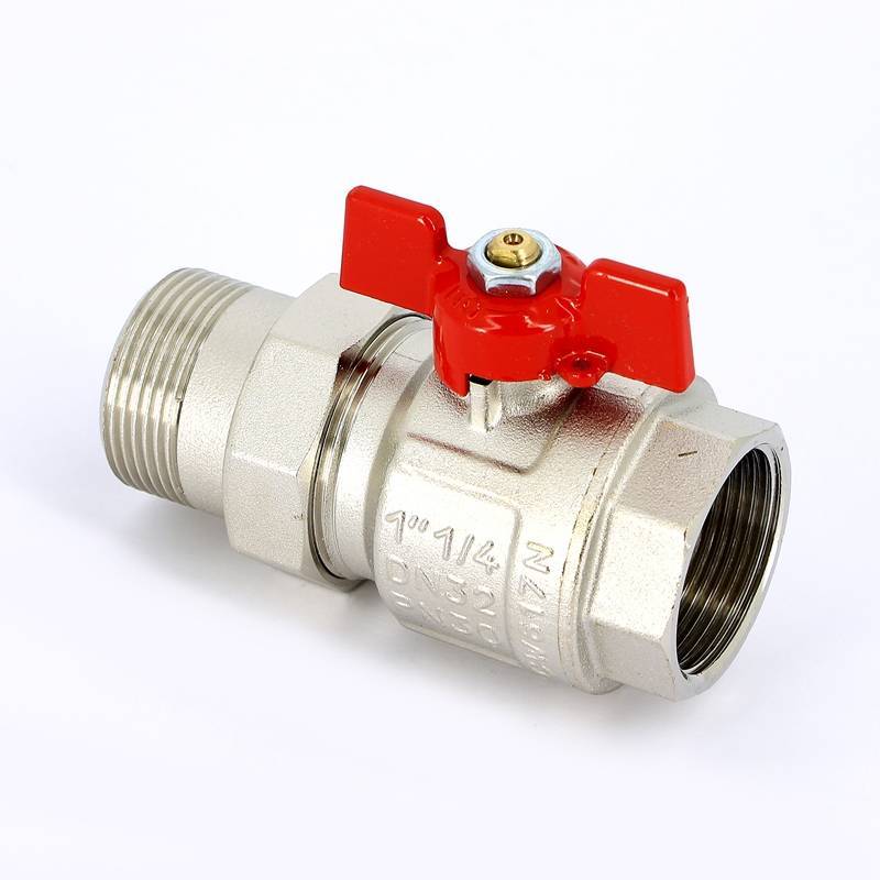 Кран шаровой Uni-Fitt 1 1/4 НВ полнопроходной бабочка с разъемным соединением 113T5000