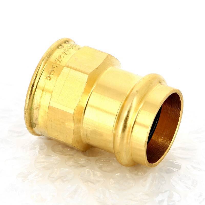 Муфта переходная IBP >B< Press 28 мм х 1 ВР бронза P4270G02808000