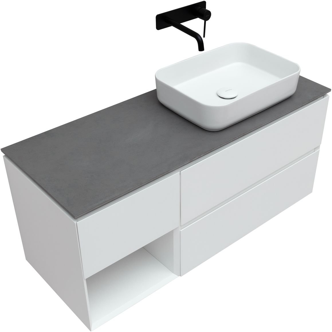 Тумба под раковину Allen Brau Infinity 119.2x45.6x51 см белый 1.21007.WM