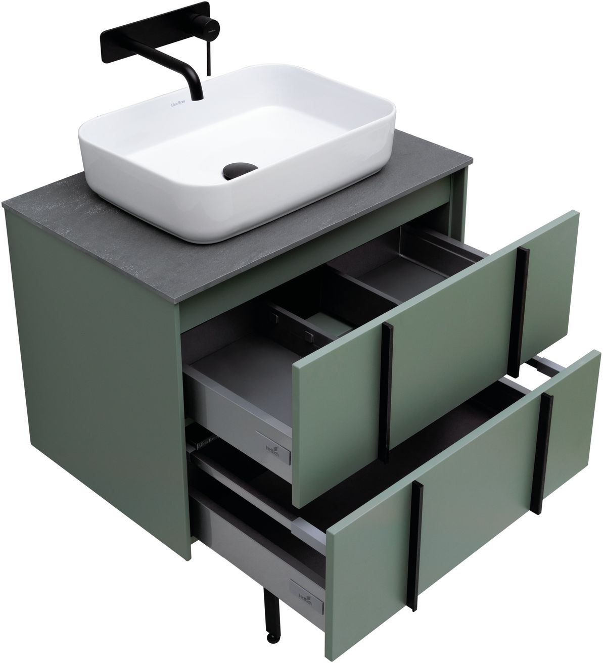 Тумба под раковину Allen Brau Reality 70x46.2x50 см олива 1.32004.CGM