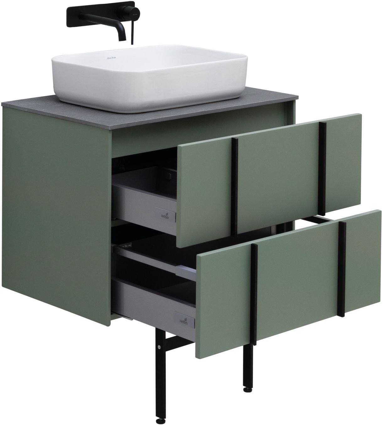 Тумба под раковину Allen Brau Reality 70x46.2x50 см олива 1.32004.CGM