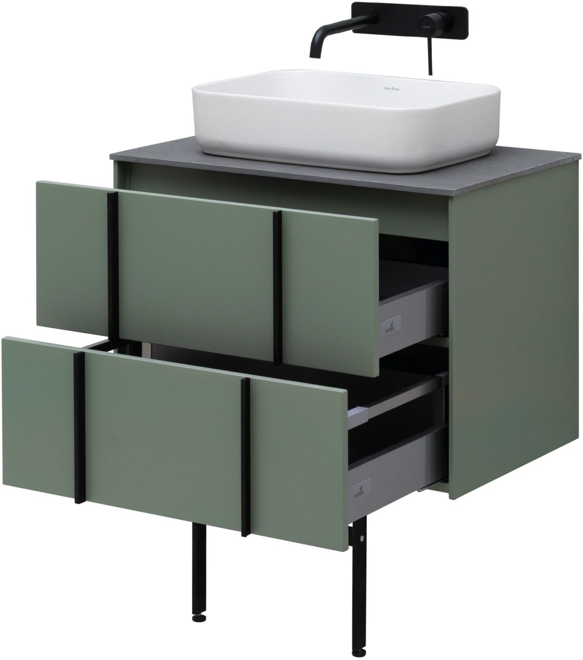 Тумба под раковину Allen Brau Reality 70x46.2x50 см олива 1.32004.CGM