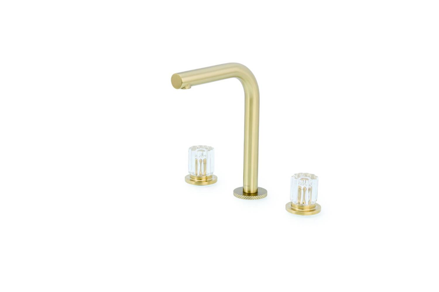Смеситель для раковины Boheme Elegante на 3 отверстия матовое золото 152-MG-EL
