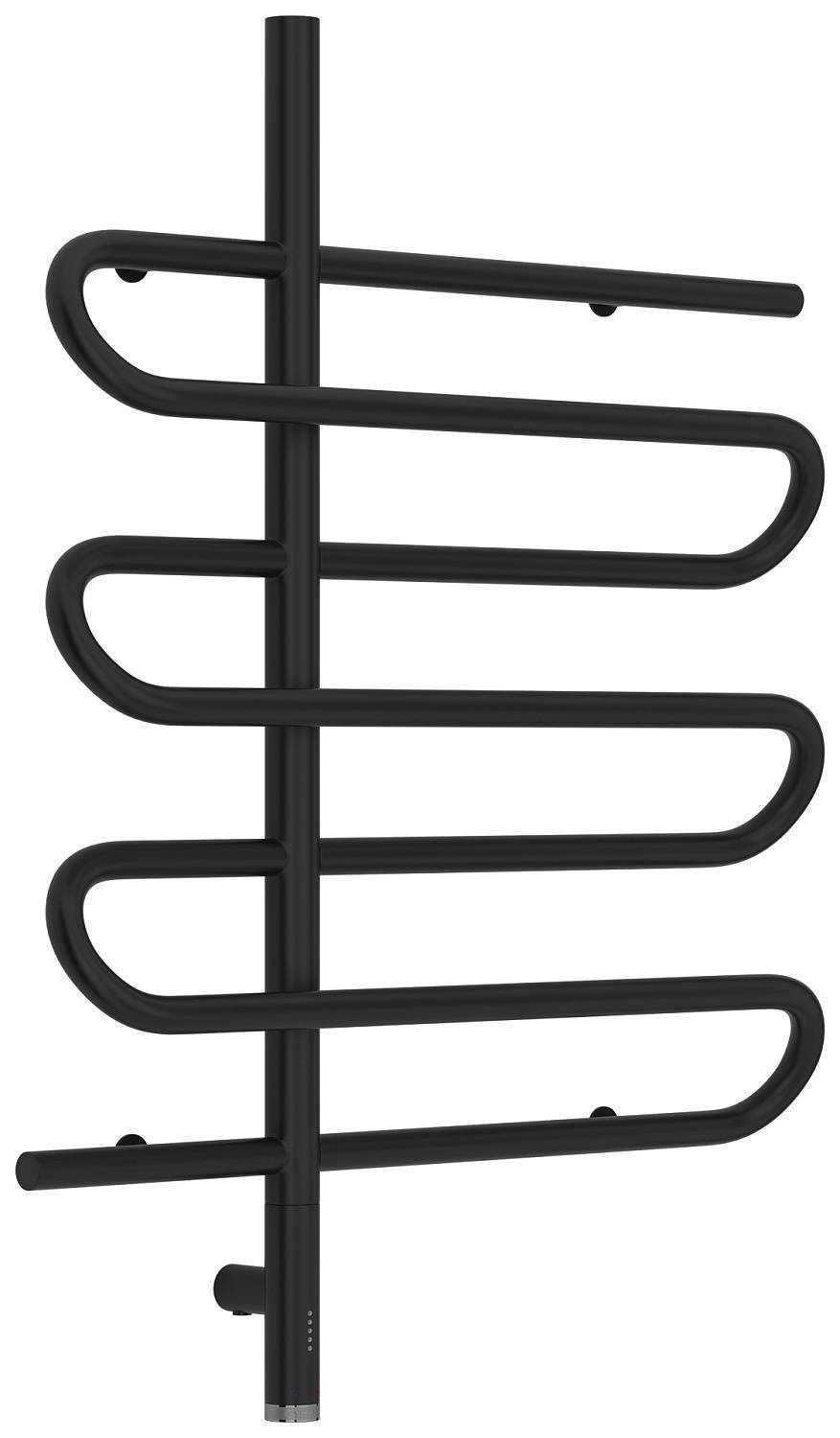 Полотенцесушитель электрический Сунержа Эпатаж 3.0 608x800 мм левый матовый черный 31-5850-8060