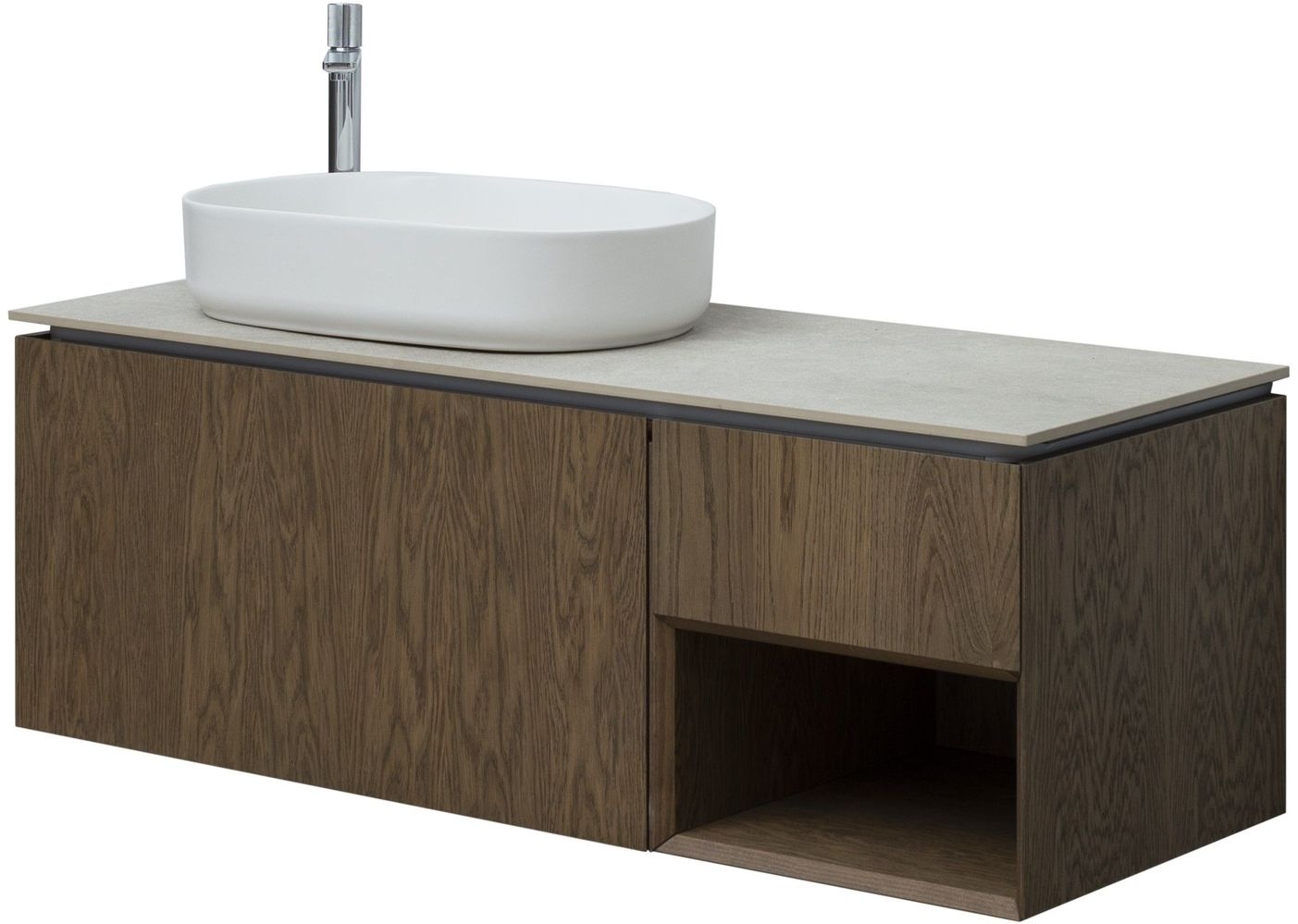 Тумба под раковину Allen Brau Infinity 119,2x45,6x40,8 см дуб 1.21006.NO