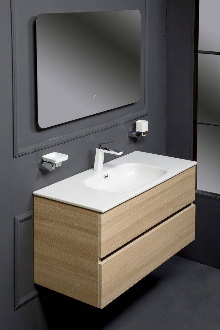 Тумба подвесная Armadi Art Vallessi 100х46х53 см светлое дерево 837-100-L