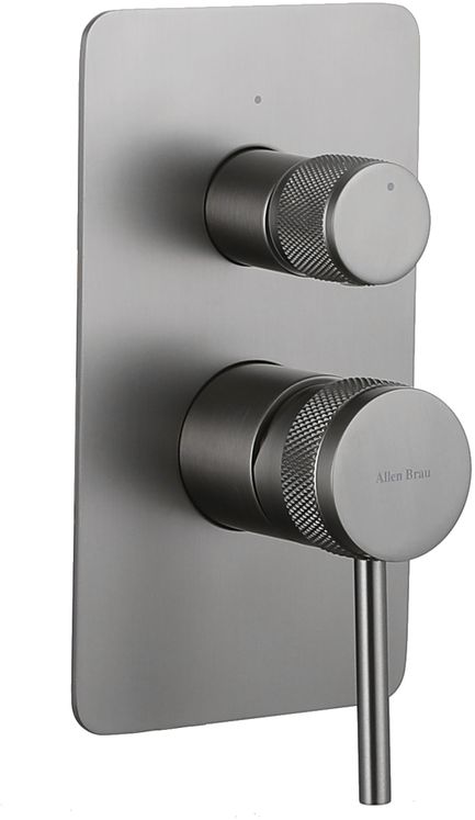 Смеситель для ванны Allen Brau Priority встраиваемый графит браш 5.31011-MG