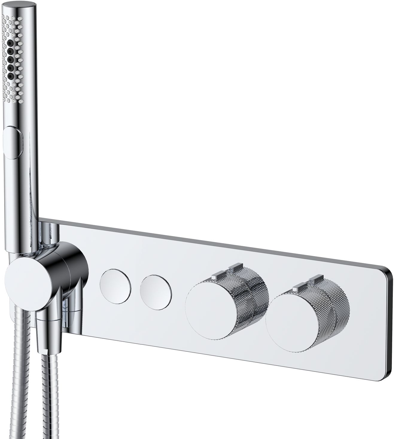 Смеситель для ванны Allen Brau Liberty встраиваемый с термостатом и ручным душем хром 5.33010-00