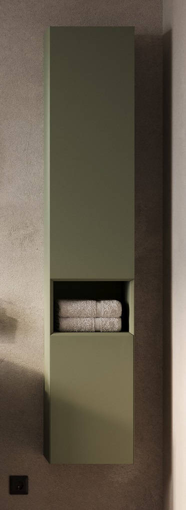 Шкаф-пенал подвесной Allen Brau Infinity 35x32.1x180 см олива 1.21009.CGM