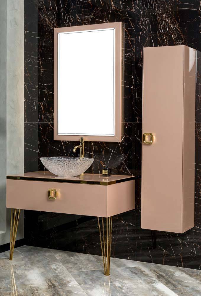 Столешница Armadi Art Lucido 101х52х8 см пыльная роза 853-100-Rose