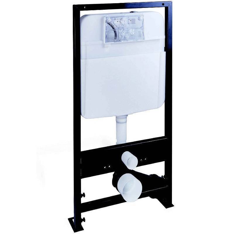 Инсталляция для подвесного унитаза Boheme с креплением черная 666