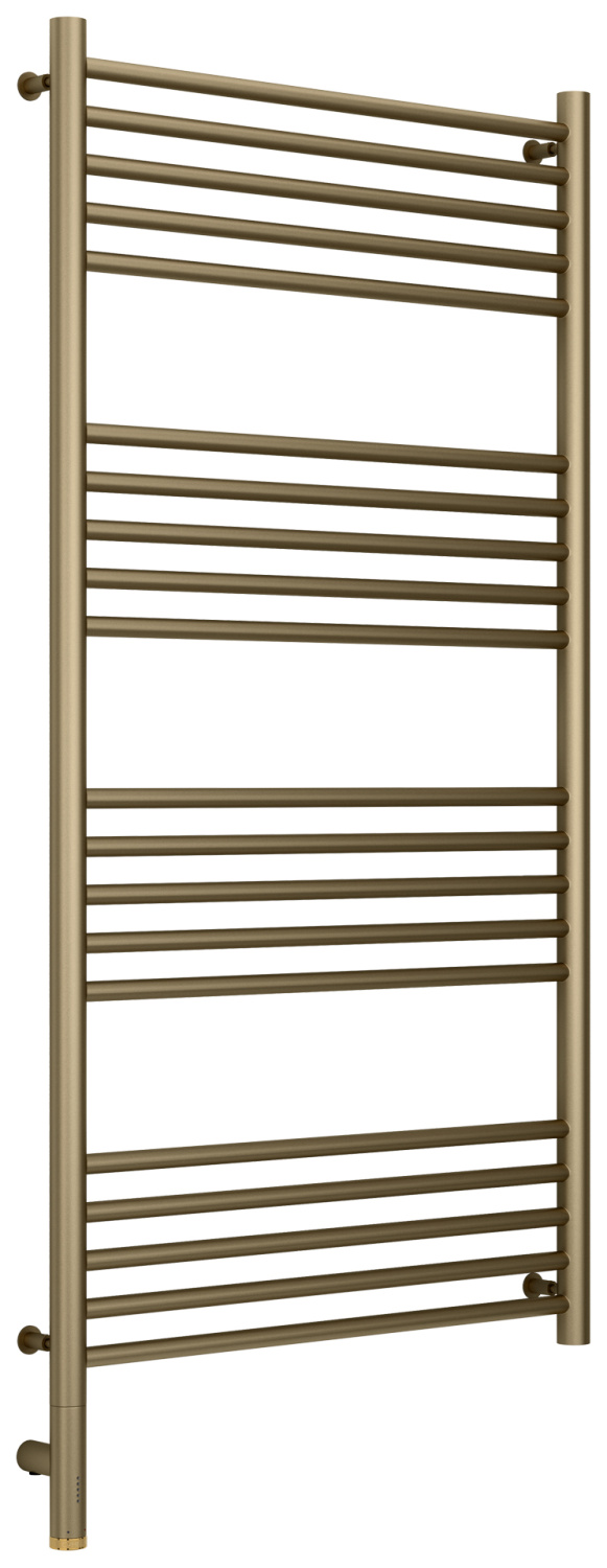 Полотенцесушитель электрический Сунержа Богема 3.0 прямая 632x1324 мм левый золотой шелк матовый 32-5804-1260