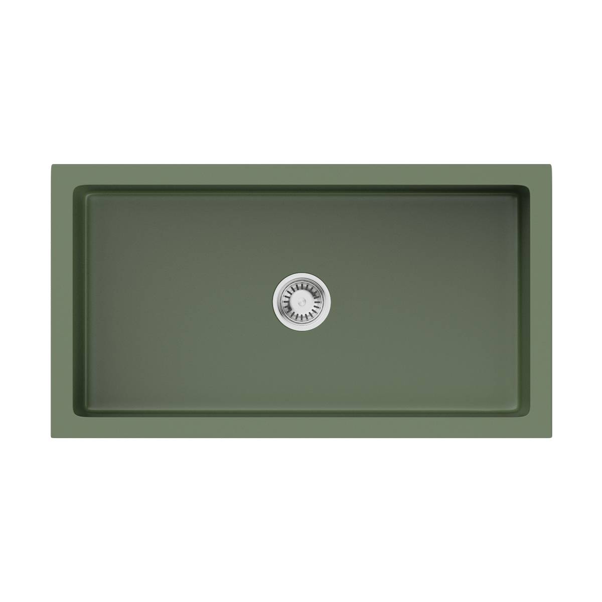 Кухонная мойка Omoikiri Mikura 83-OL Natceramic 84x46 см olive 4997082