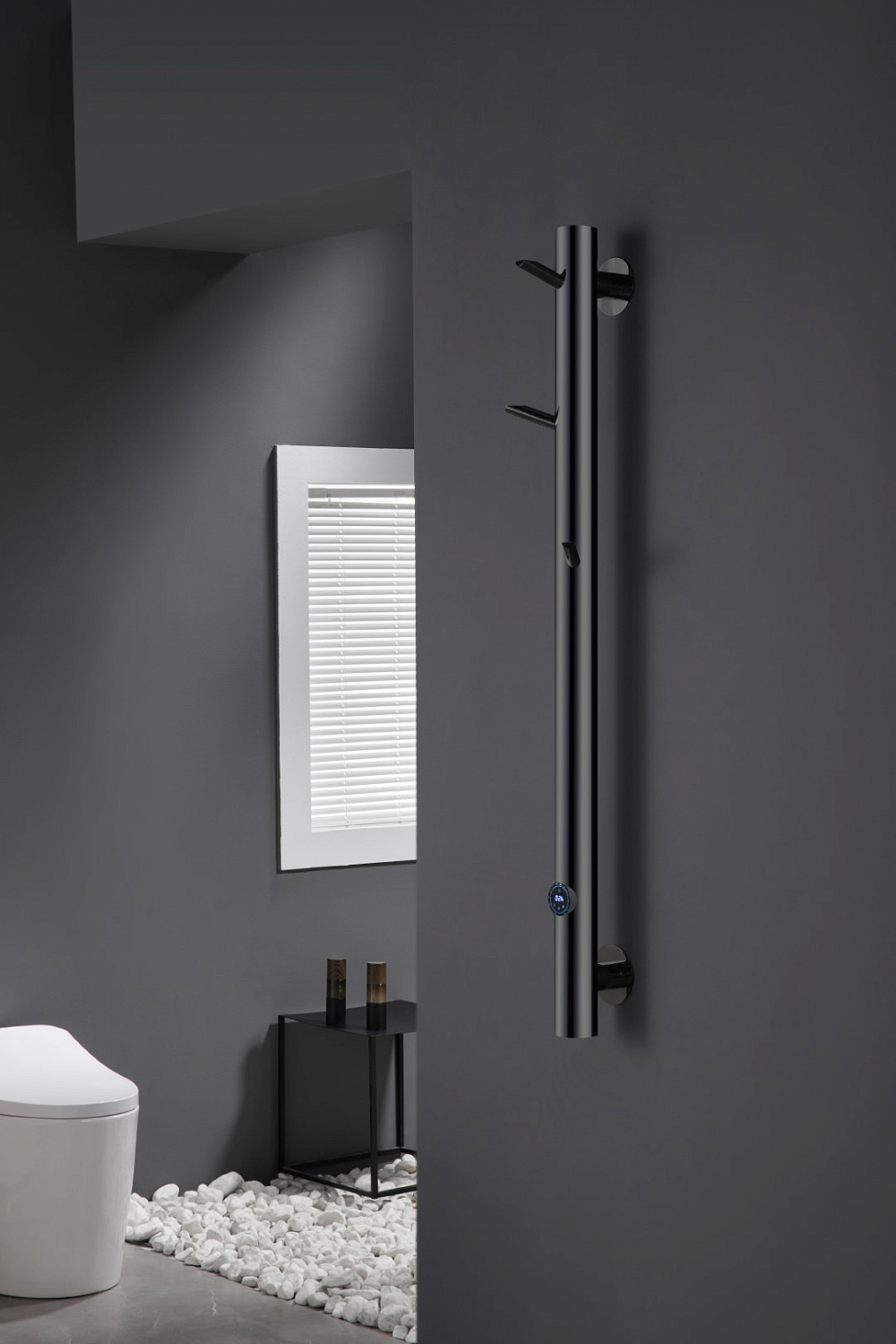 Полотенцесушитель электрический Boheme Oak 20.1x150 см нижнее подключение shine gun metal 724-SGM