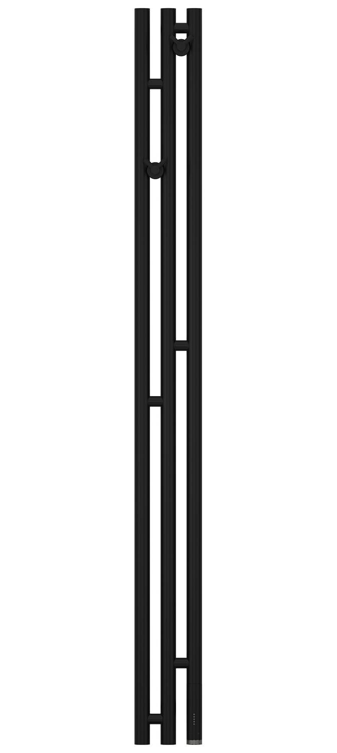 Полотенцесушитель электрический Сунержа Терция 3.0 138x1500 мм правый матовый черный 31-5845-1511