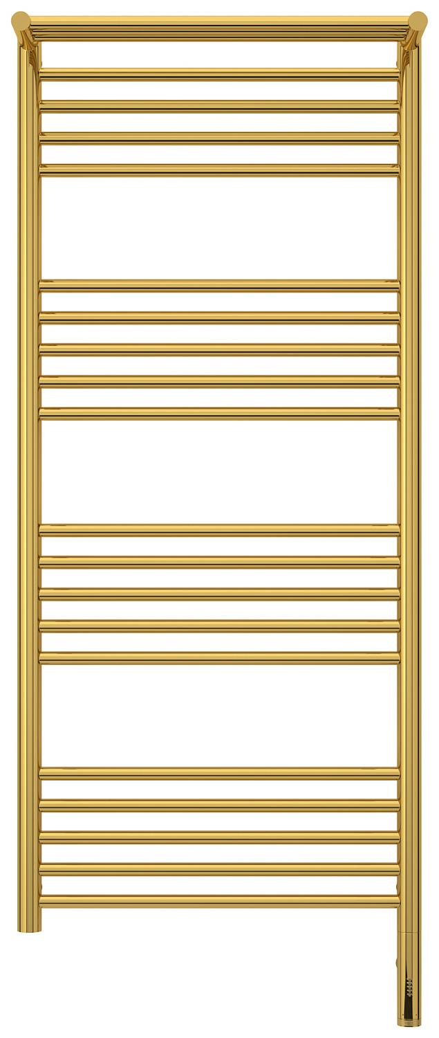 Полотенцесушитель электрический Сунержа Богема 3.0 с 1 полкой 532x1324 мм правый золото 03-5807-1250